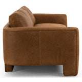 Katya Leather Sofa, Eucapel Cognac-Furniture - Sofas-High Fashion Home