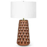 Kelvin Table Lamp, Brown-Lighting-High Fashion Home