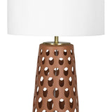 Kelvin Table Lamp, Brown-Lighting-High Fashion Home