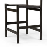 Kena Leather Bar Stool, Sonoma Black/Charcoal-Furniture - Dining-High Fashion Home