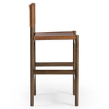 Kena Leather Bar Stool, Sonoma Butterscotch-Furniture - Dining-High Fashion Home