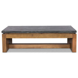 Kenneth Coffee Table, Polished Black-Furniture - Accent Tables-High Fashion Home