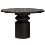 Kerrville Round Dining Table, Burnt Pine-Furniture - Dining-High Fashion Home