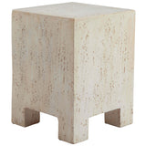 Kitara Side Table, Beige-Furniture - Accent Tables-High Fashion Home