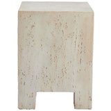 Kitara Side Table, Beige-Furniture - Accent Tables-High Fashion Home