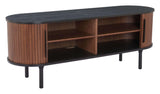 Koriana Entertainment Stand, Black-Furniture - Storage-High Fashion Home