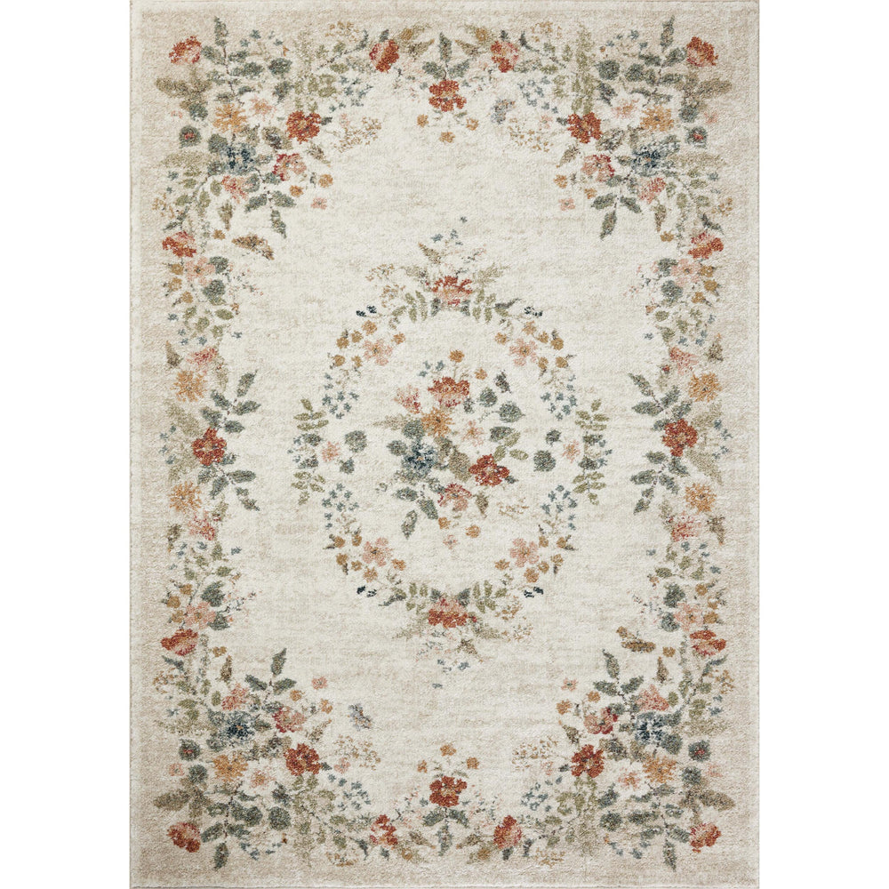 Rifle Paper Co. x Loloi Rug Laurel LAU-01, Strawberry Fields Cream-Rugs1-High Fashion Home