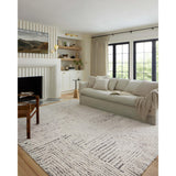 Loloi Rug Levitt Shag LEV-02, Ivory/Grey-Rugs1-High Fashion Home