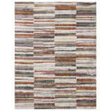 Loloi Rug Levitt Shag LEV-03, Ivory/Sunset-Rugs1-High Fashion Home