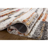 Loloi Rug Levitt Shag LEV-03, Ivory/Sunset-Rugs1-High Fashion Home