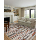 Loloi Rug Levitt Shag LEV-03, Ivory/Sunset-Rugs1-High Fashion Home