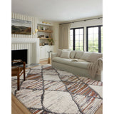 Loloi Rug Levitt Shag LEV-05, Ivory/Fiesta-Rugs1-High Fashion Home