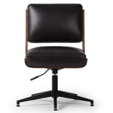 Landon Leather Desk Chair, Sonoma Black-Furniture - Office-High Fashion Home