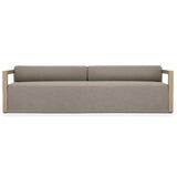 Laskin Outdoor Sofa, Alessi Fawn/Washed Brown-Furniture - Sofas-High Fashion Home