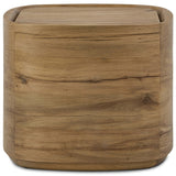 Leandro End Table, Natural-Furniture - Accent Tables-High Fashion Home