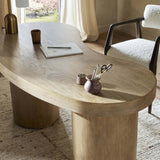 Leeds Desk, Blonde-Furniture - Office-High Fashion Home