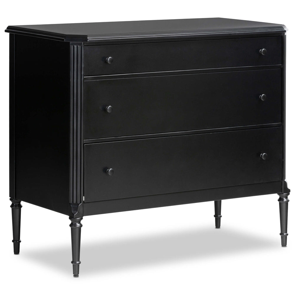 Lendon 3 Drawer Dresser, Black