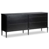 Lendon 6 Drawer Dresser, Black