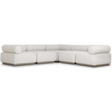 Lenox 5 Piece Outdoor Sectional, Alessi Linen