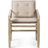 Lenz Dining Armchair, Alcala Taupe-Furniture - Dining-High Fashion Home