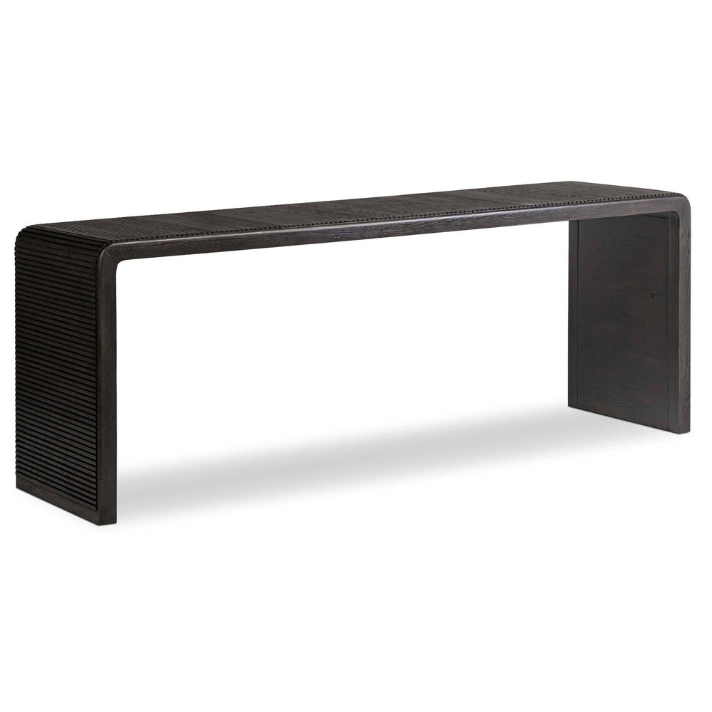 Leo Console Table, Smoked Black-Furniture - Accent Tables-High Fashion Home