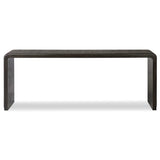 Leo Console Table, Smoked Black-Furniture - Accent Tables-High Fashion Home