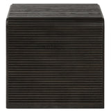 Leo End Table, Smoked Black-Furniture - Accent Tables-High Fashion Home