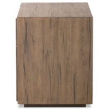 Leo Nightstand, Rustic Grey