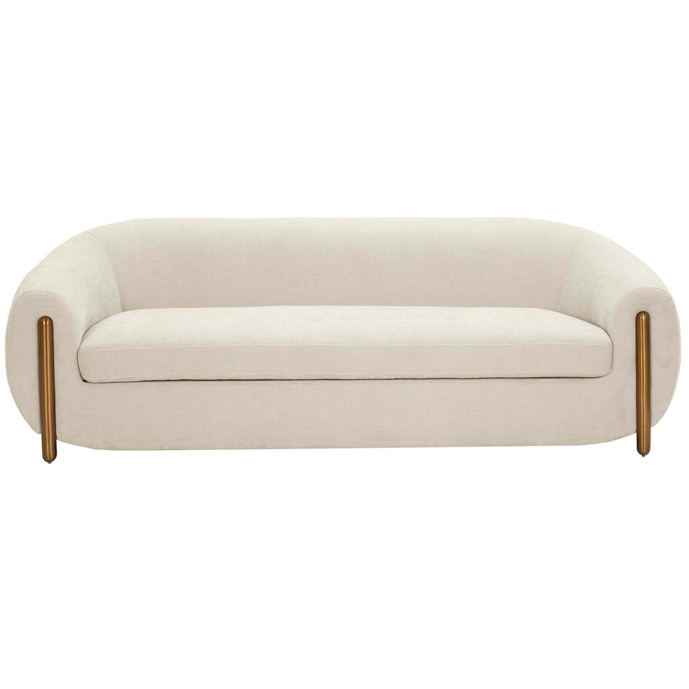 Lina Sofa, Cream-Furniture - Sofas-High Fashion Home