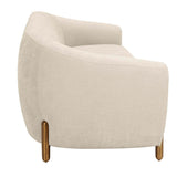 Lina Sofa, Cream-Furniture - Sofas-High Fashion Home