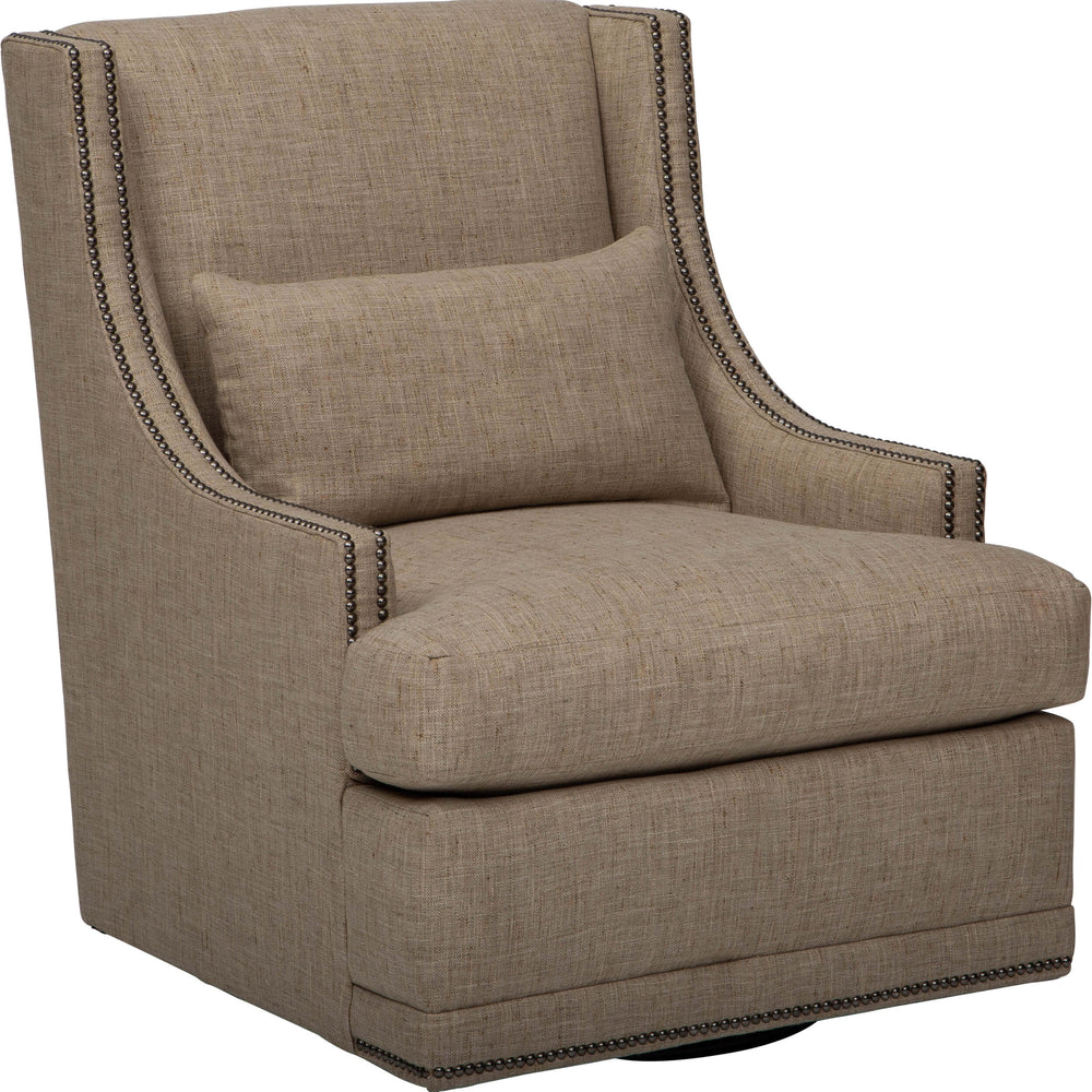 Lindsay Swivel Chair, Malt-Furniture - Chairs-High Fashion Home