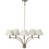 Linus Chandelier, Aged Brass-Lighting-High Fashion Home