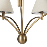 Linus Chandelier, Aged Brass-Lighting-High Fashion Home