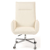 Lionel Desk Chair, Kerbey Ivory-Furniture - Office-High Fashion Home