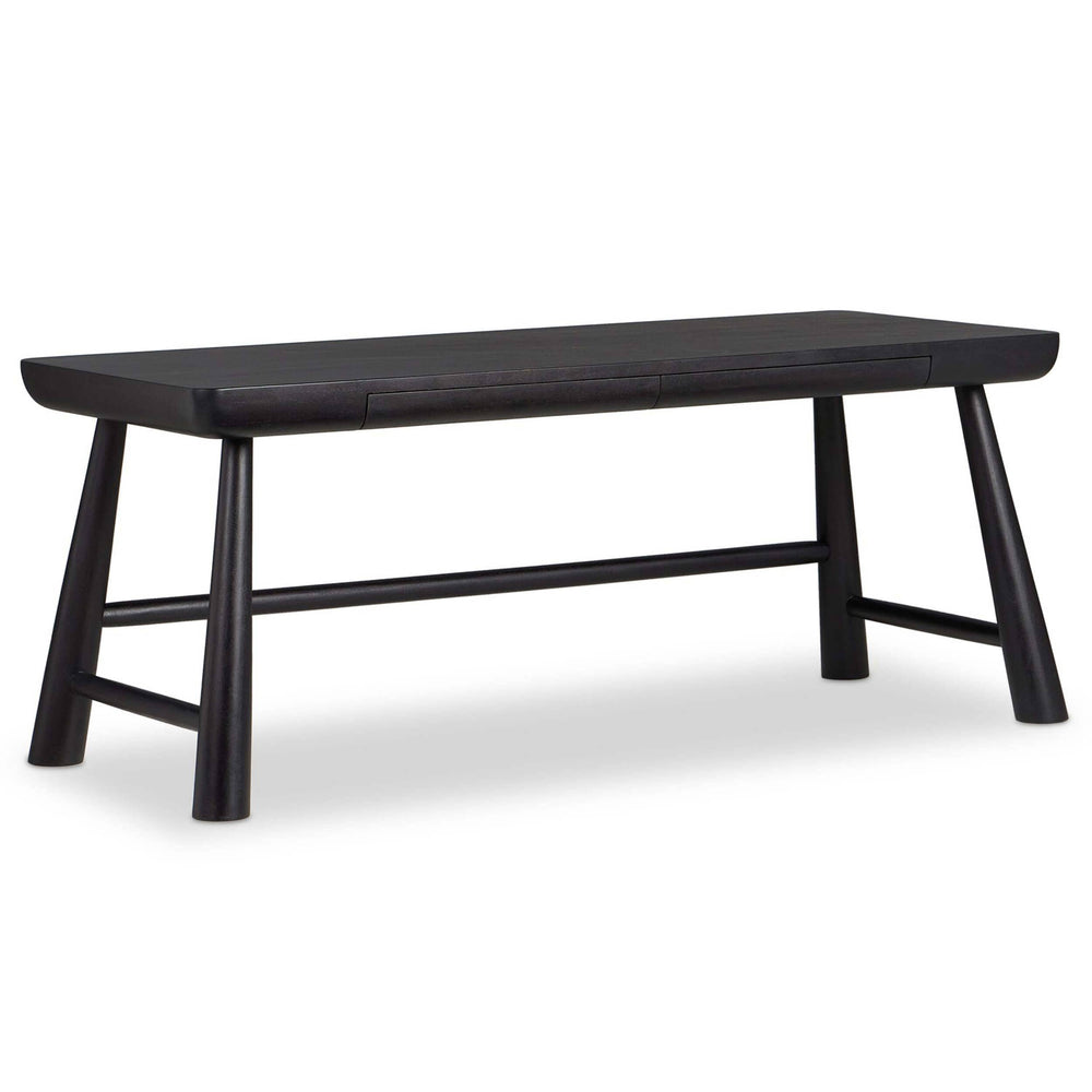 Lorik Desk, Worn Black-Furniture - Office-High Fashion Home