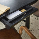 Lorik Desk, Worn Black-Furniture - Office-High Fashion Home