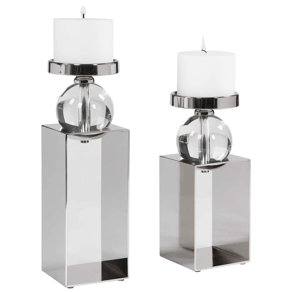 Lucian Candleholders, Set of 2-Accessories-High Fashion Home