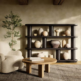 Luciana Bookcase, Ebony Oak