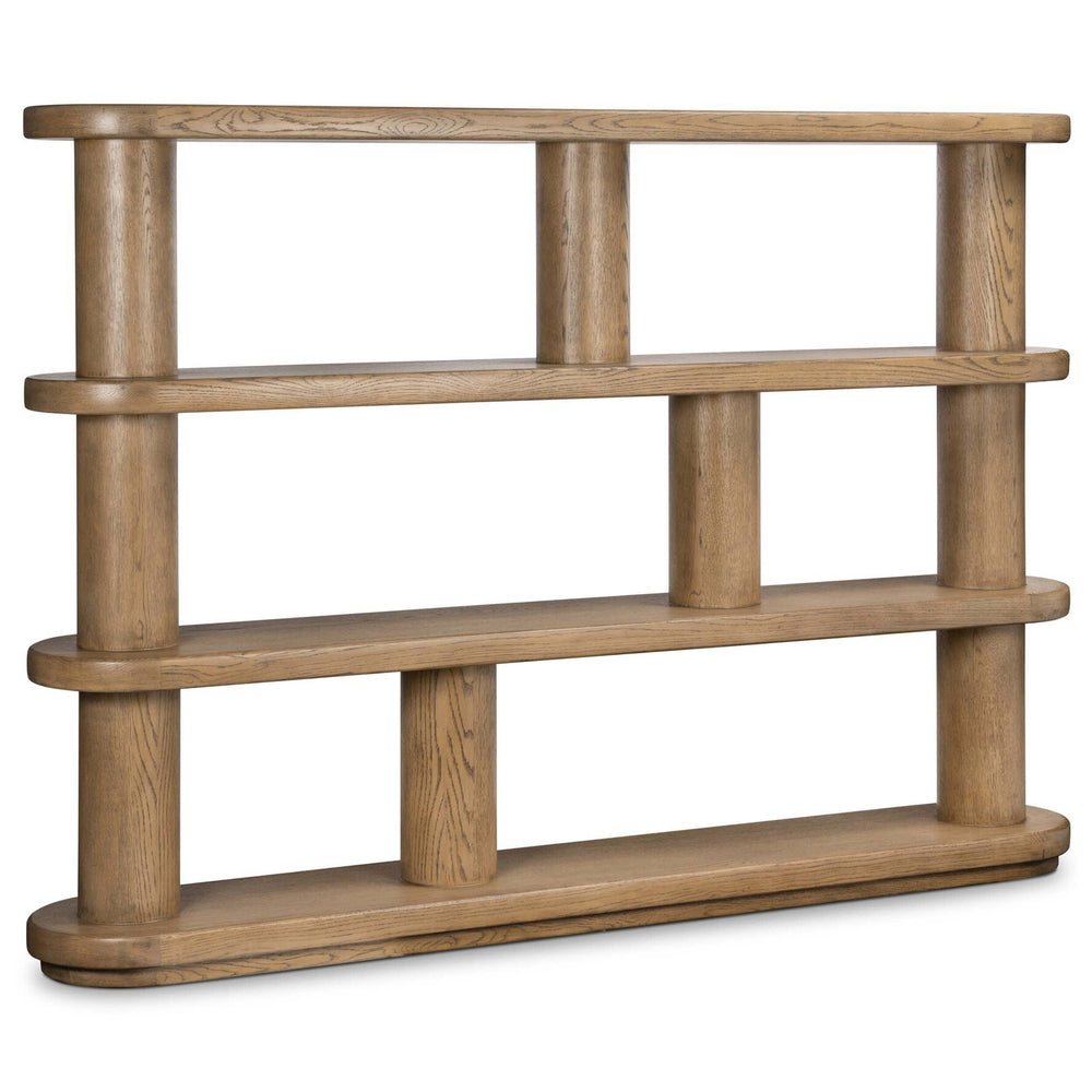 Luciana Bookcase, Smoked Oak-High Fashion Home