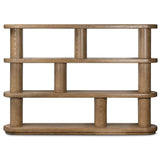 Luciana Bookcase, Smoked Oak-High Fashion Home