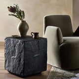 Lucius End Table, Black-Furniture - Accent Tables-High Fashion Home