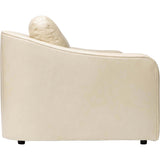 Luka Leather Sofa, Landry Ivory