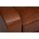 Luka Leather Swivel Chair, Laguna Cognac-Furniture - Chairs-High Fashion Home