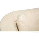 Luka Leather Swivel Chair, Landry Ivory-Furniture - Chairs-High Fashion Home