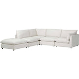 Luke Sectional, Dalton Cream-Furniture - Sofas-High Fashion Home