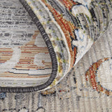 Feizy Rug Melrose 39P2F, Gray/Rust-Rugs1-High Fashion Home