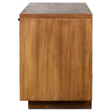 Macklin Media Console, Light Mahongany-Furniture - Storage-High Fashion Home