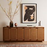 Macklin Sideboard, Light Mahogany-Furniture - Storage-High Fashion Home