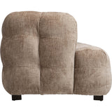 Maeve Puffed Sofa, Glam Sand-Furniture - Sofas-High Fashion Home