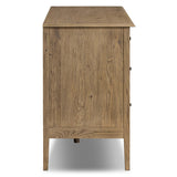 Maggie 6 Drawer Dresser, Aged Smoked Oak-Furniture - Storage-High Fashion Home